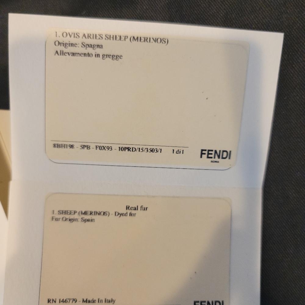 FENDI Logo multicolor Shearling bag - Picture 12 of 12